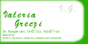 valeria greczi business card